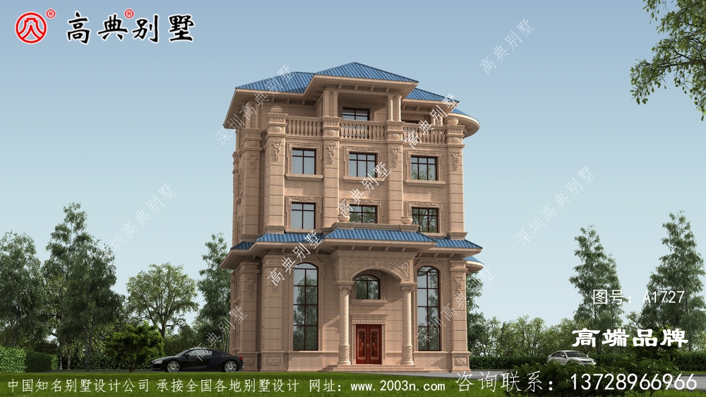 農(nóng)村自建房效果圖大全歐式石材高層別墅