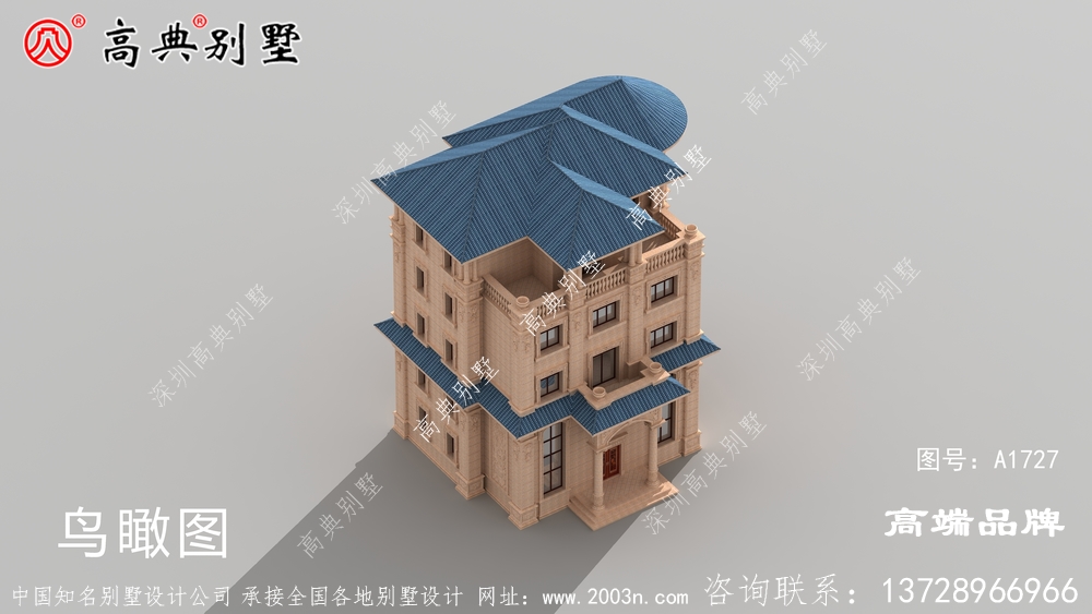 農(nóng)村自建房效果圖大全歐式石材高層別墅