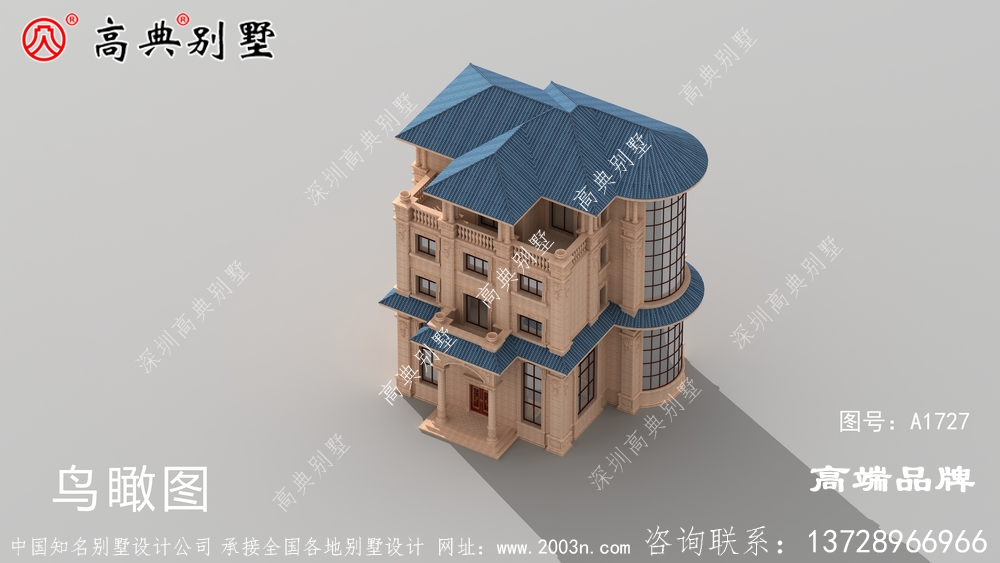 農(nóng)村自建房效果圖大全歐式石材高層別墅