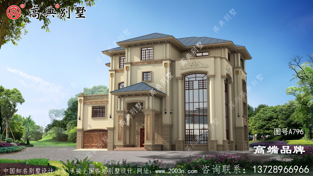 簡歐大戶型別墅,非常符合現(xiàn)代年輕人的需求