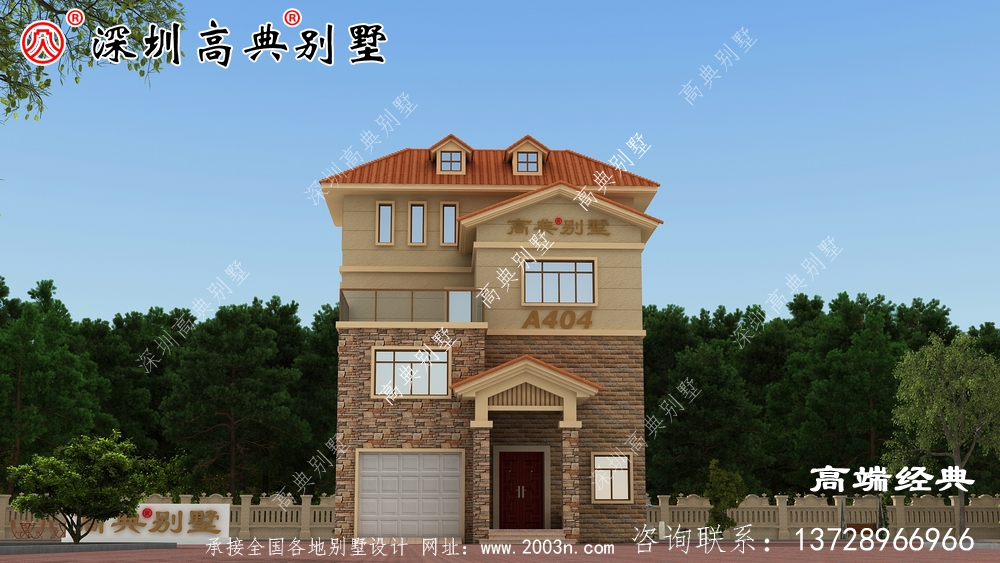 普通農村四層建房設計圖分享