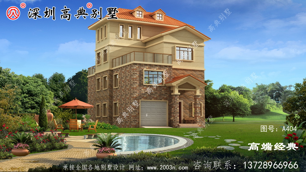 普通農村四層建房設計圖分享