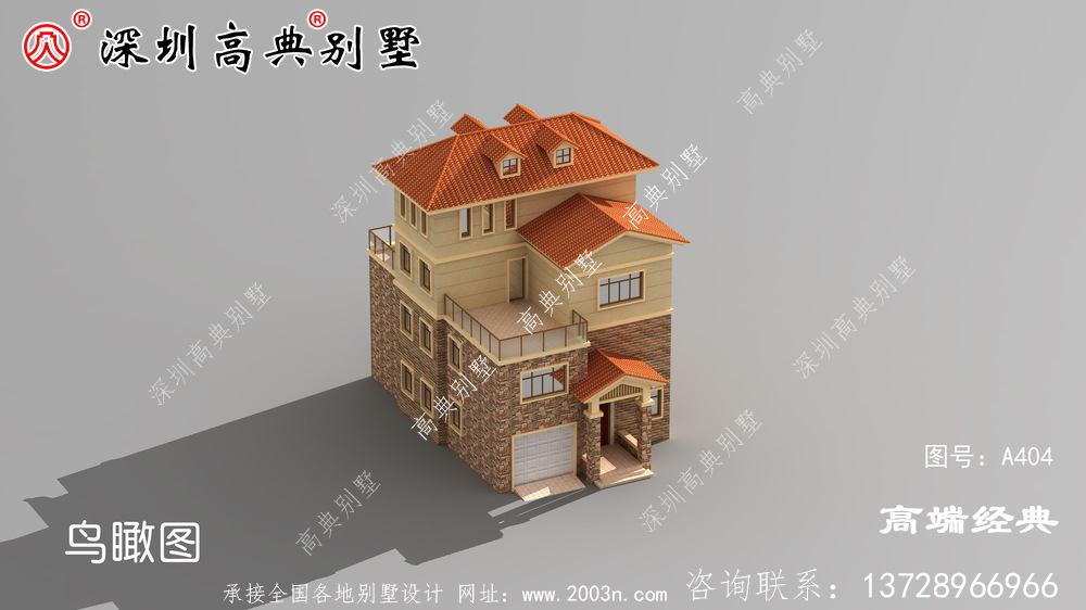 普通農村四層建房設計圖分享