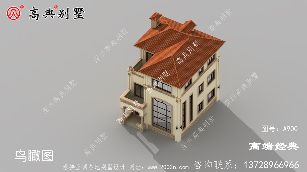 歐式三層別墅,功能齊全、山清水秀,非常適合養(yǎng)老生活。
