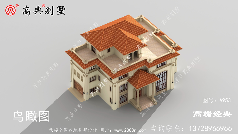 歐式自建別墅,外觀精致好看,看見就難忘。