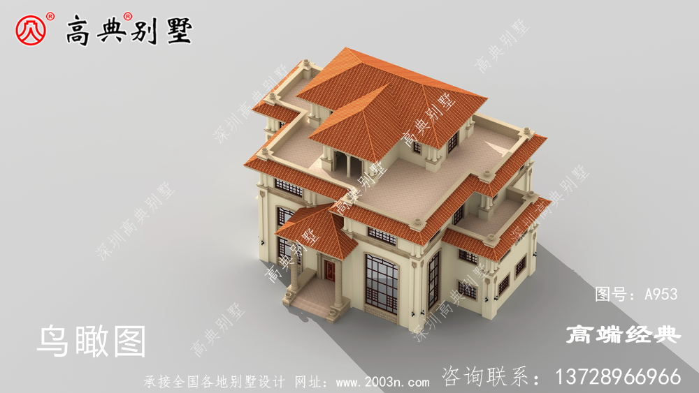 歐式自建別墅,外觀精致好看,看見就難忘。