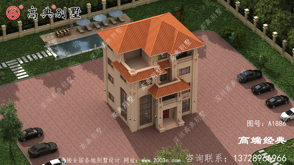 每層都有套房,居住方便這才是別墅的設計精神所在