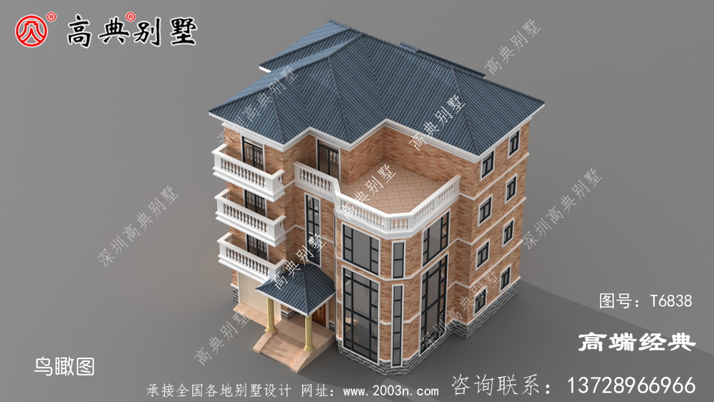 天藍(lán)色波形瓦配上簡(jiǎn)潔外觀,典雅又高貴